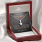 Wonderful Bonus Mom from Son - Alluring Beauty Necklace, blk, org