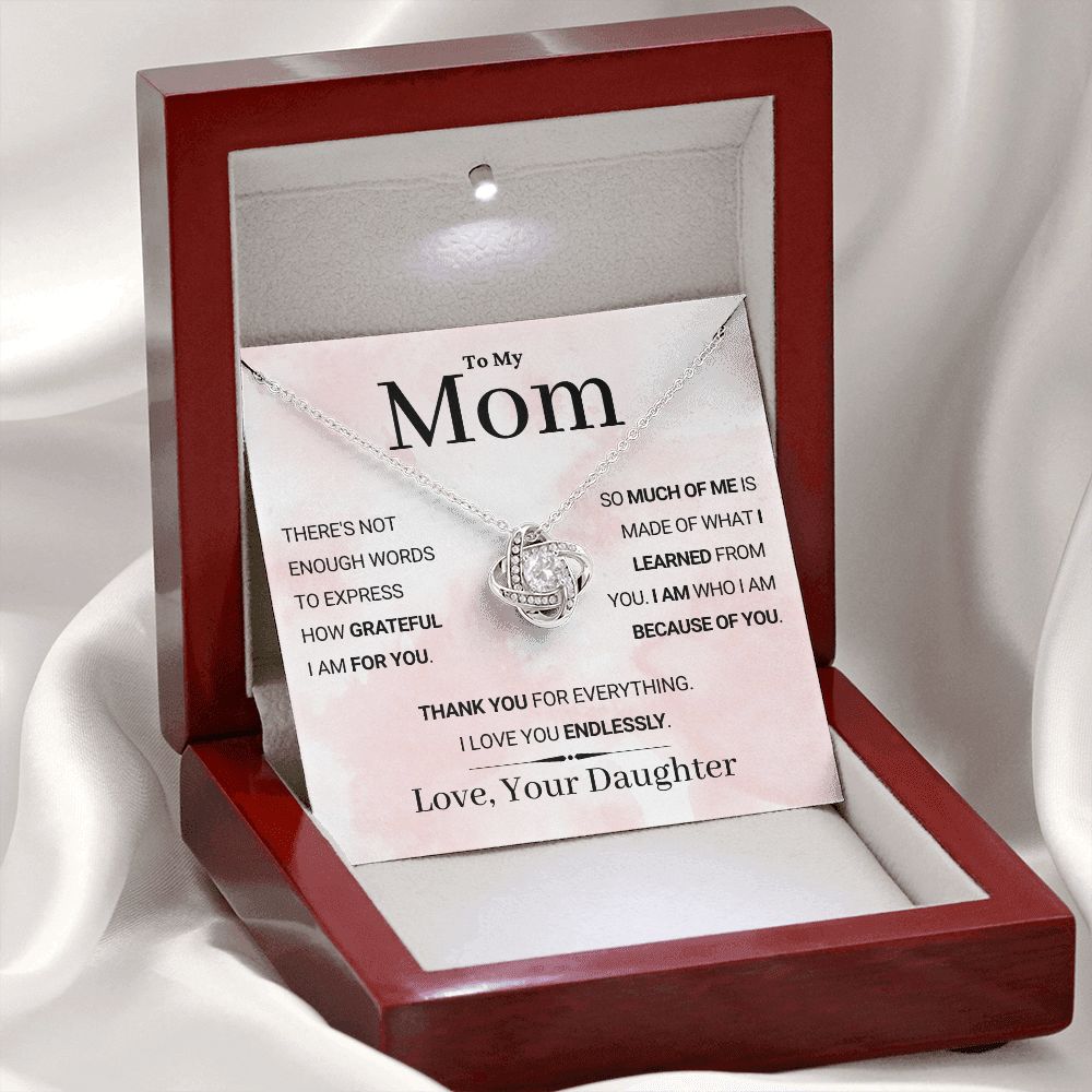 Mom, I love you endlessly, from daughter | soft pink clouds