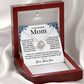 mom love knot necklace gift