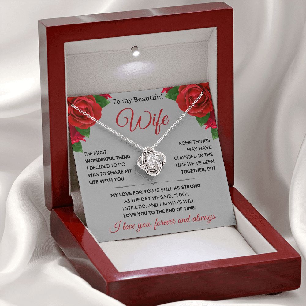 Beautiful Wife Gift, I still do -grey, rose