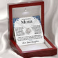 mom love knot necklace gift