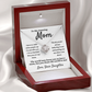 Amazing Mom, you mean the world to me, from Daughter - Love Knot Necklace, wht