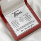 Amazing Mom, you mean the world to me, from Daughter - Love Knot Necklace, wht