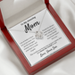 Amazing Mom, you mean the world to me, from Son -Love Knot Necklace, wht
