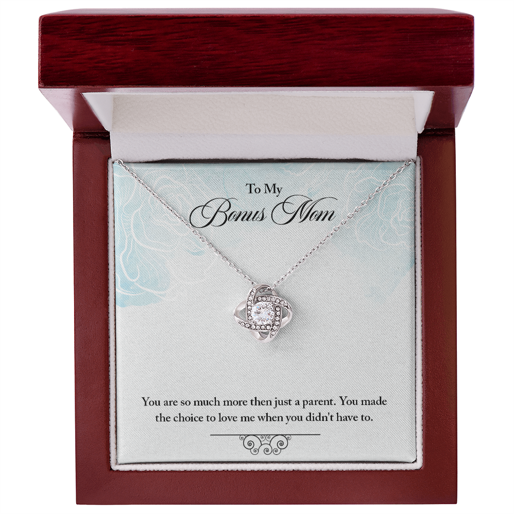To my Bonus Mom-More than just a parent - Love Knot necklace