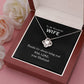To My Wonderful Wife, Thanks for always being you! - Love Knot necklace Jewelry 