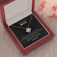 Wonderful Wife - Love Knot Necklace blk
