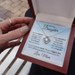 Precious Daughter, from Mom - Love Knot Necklace | Graduation | Engagement | Moving Out | New Home | Birthday Gift for Daughter, hgs010