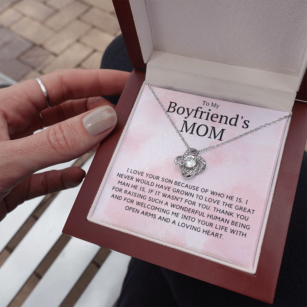 My Boyfriend's Mom, I love your son because of you, 110922.2 | Christmas Present for Boyfriend Mother, Birthday, Mother's Day Gift for Bf Mom
