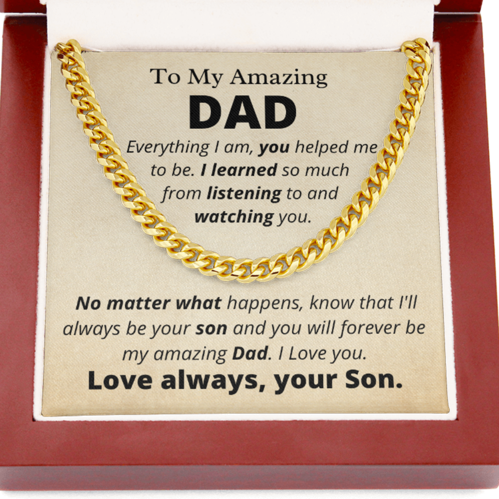 Amazing Dad from Son, Everything I Am - Father's Day Gift for Dad | Birthday Gift for Dad - hgs002