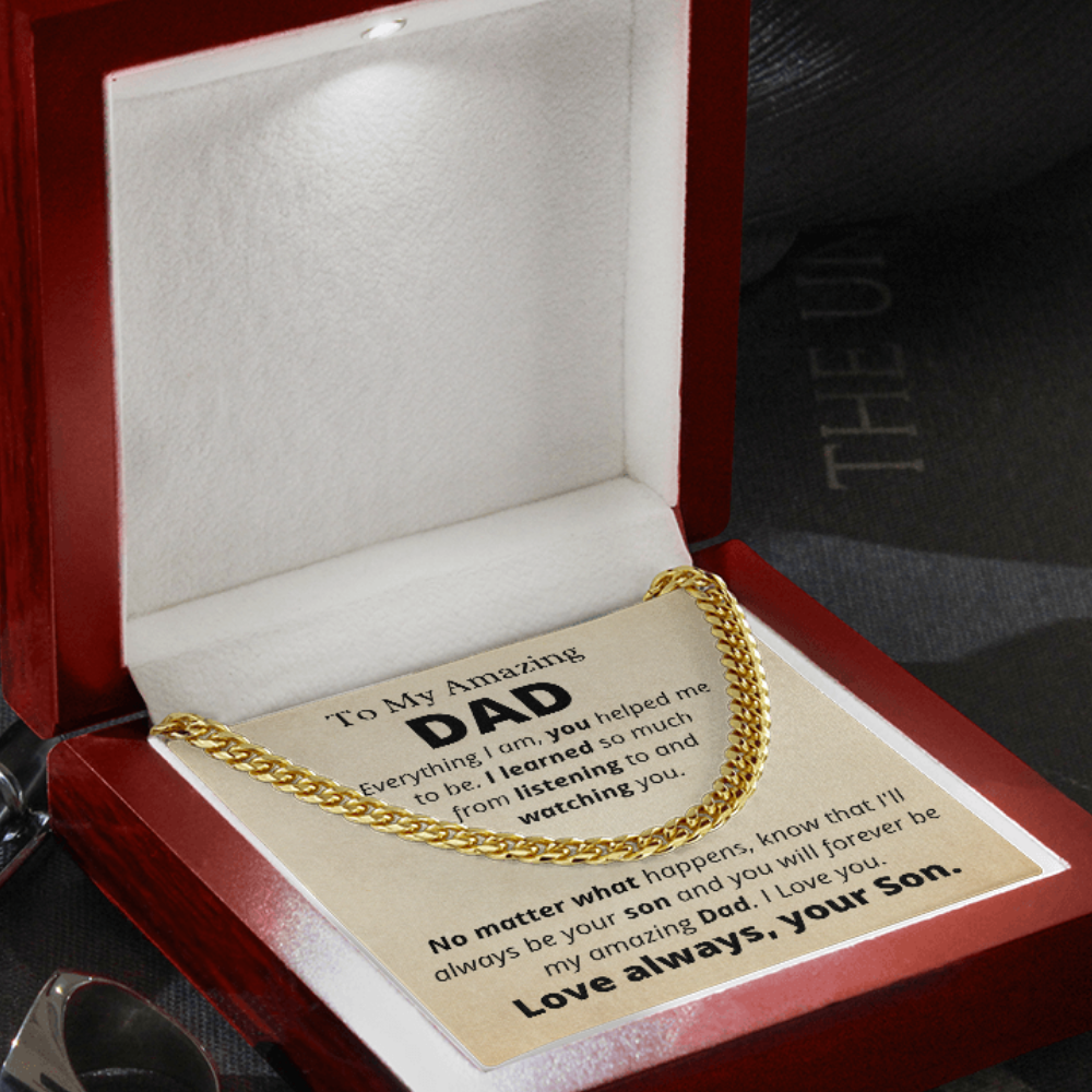 Amazing Dad from Son, Everything I Am - Father's Day Gift for Dad | Birthday Gift for Dad - hgs002