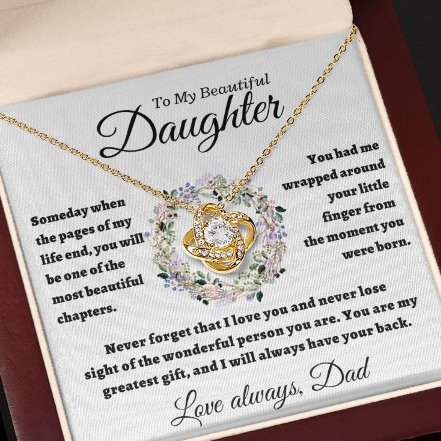 To My Daughter - My Greatest Gift, gold lux, hgs037.8